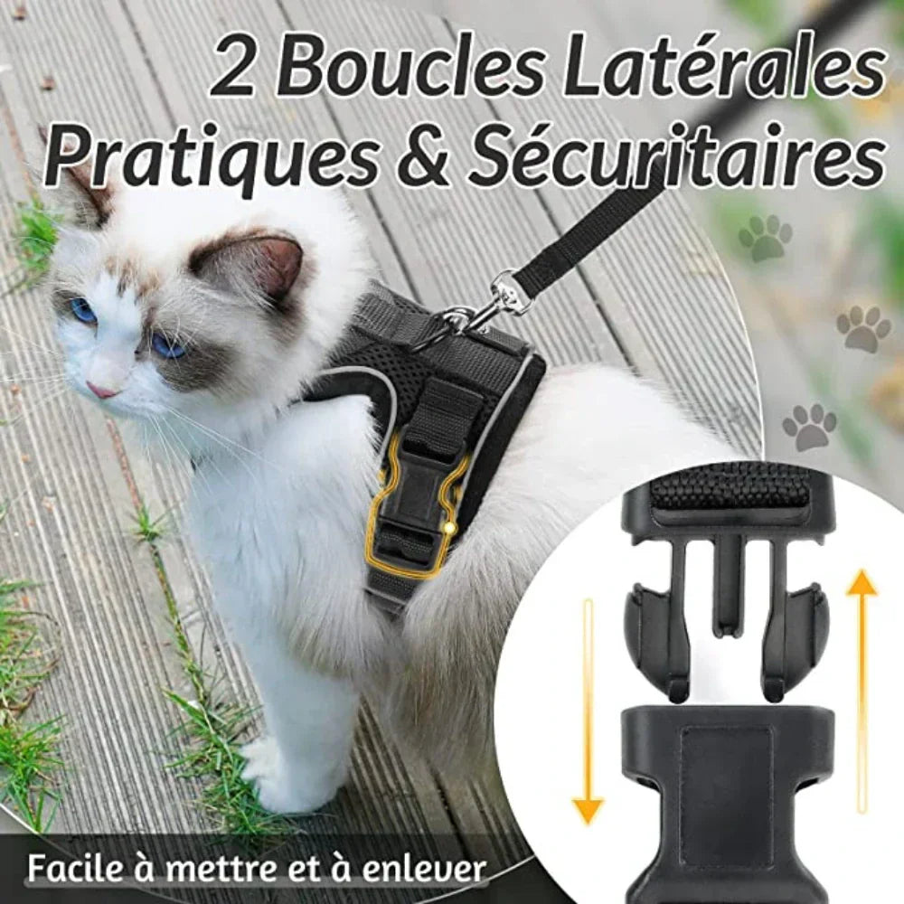 Cat Escape Proof Harness Adjustable Safety Vest