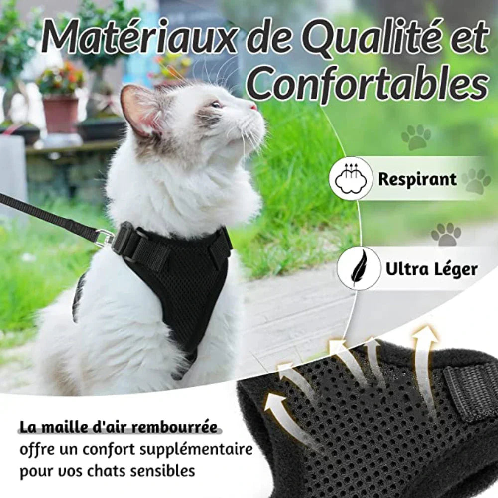 Cat Escape Proof Harness Adjustable Safety Vest