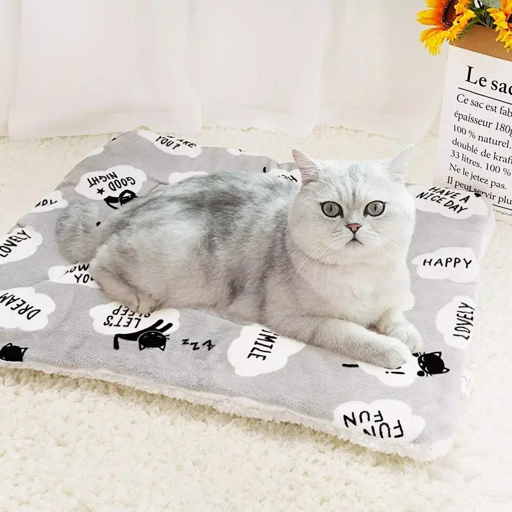 Cat Blanket Soft Cozy Warm Pet Throw for Cats
