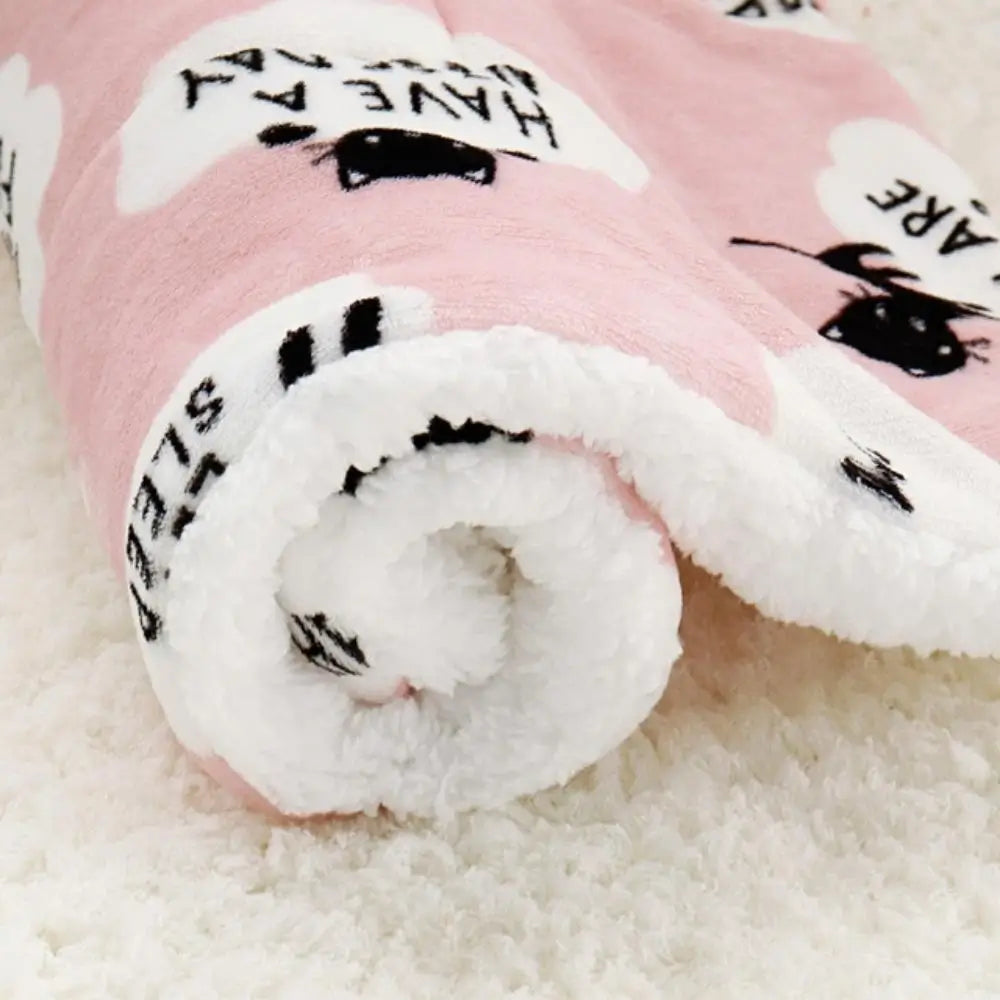 Cat Blanket Soft Cozy Warm Pet Throw for Cats