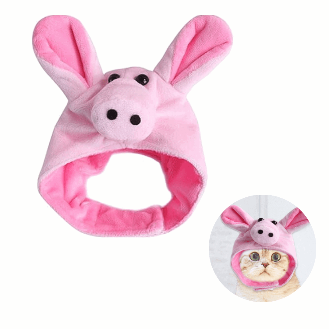 Cat Head Costume Hat Pet Halloween Accessory