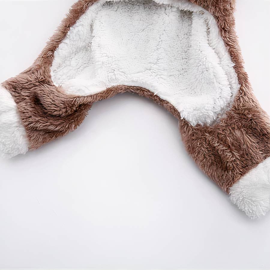 Fleece Cat Costume Warm Pet Outfit for Cats