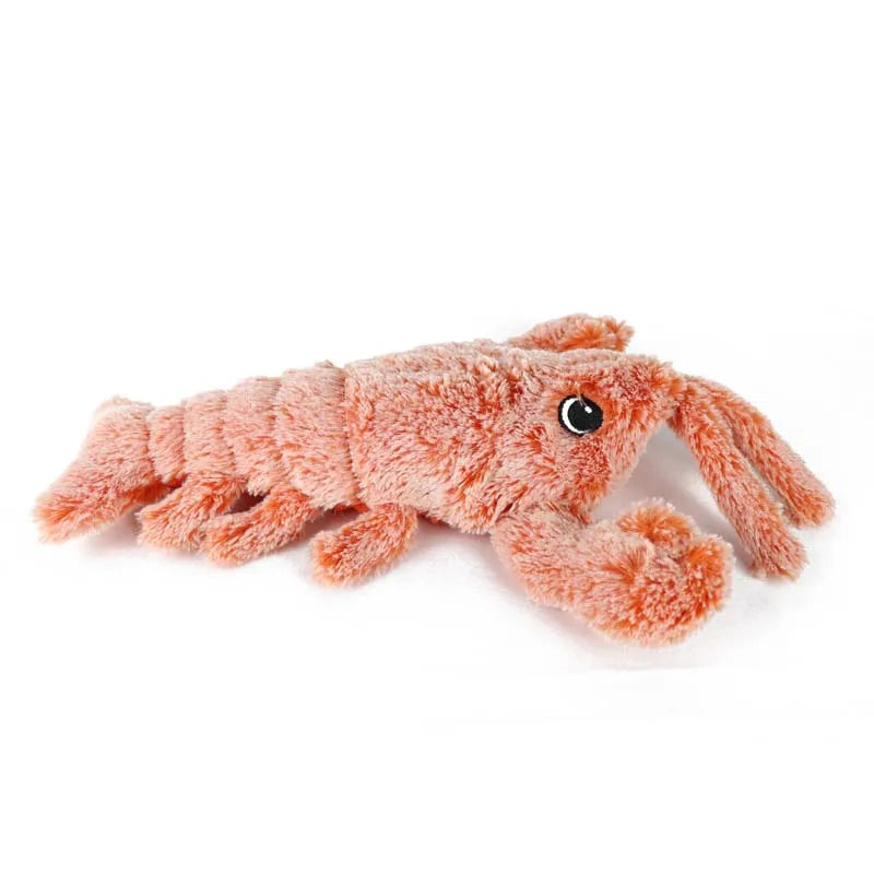 Interactive Pet Toy Crawfish Plush for Small Dogs Cats