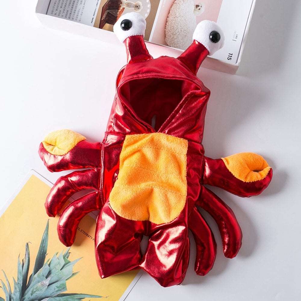 Crab Costume for Dogs and Cats Pet Halloween Outfit