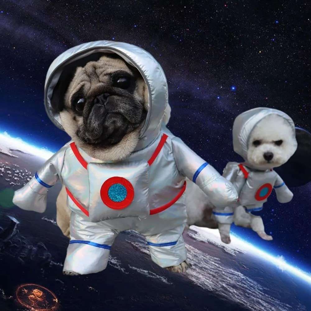 Astronaut Costume for Dogs and Cats Pet Space Suit Halloween Outfit