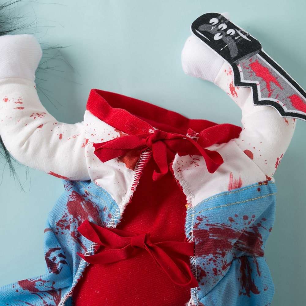 Chucky Costume for Dogs and Cats Halloween Pet Outfit