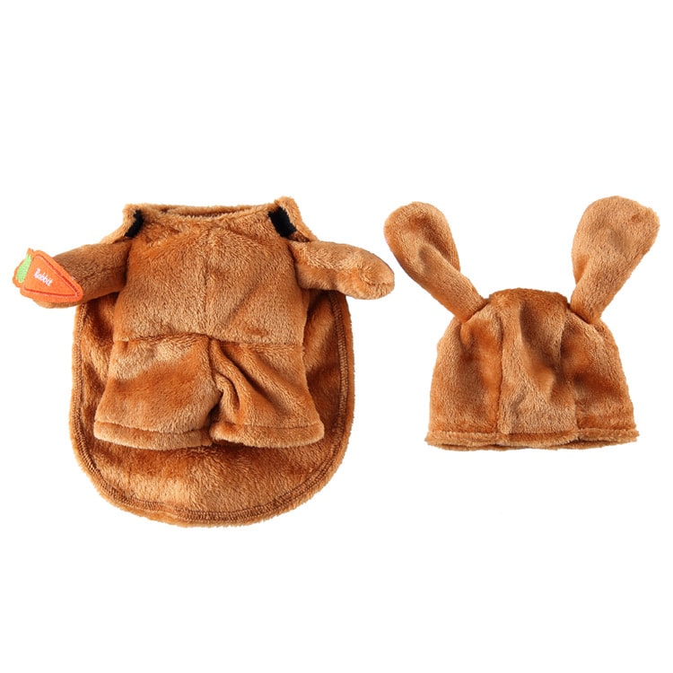 Pet Costume for Cats and Dogs Bunny Ears and Tail Set