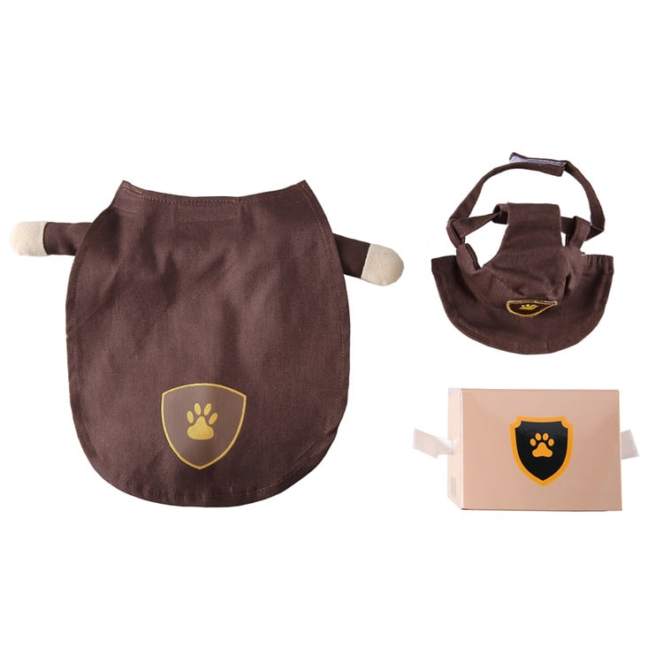Pet Costume for Cats and Dogs Package Delivery Driver Outfit