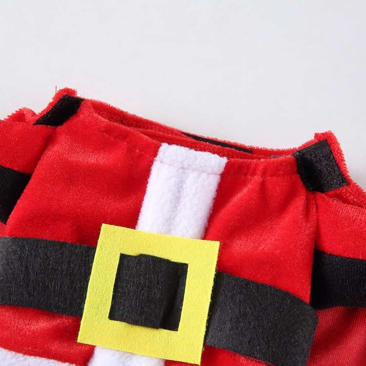 Santa Claus Costume for Dogs and Cats Pet Holiday Outfit