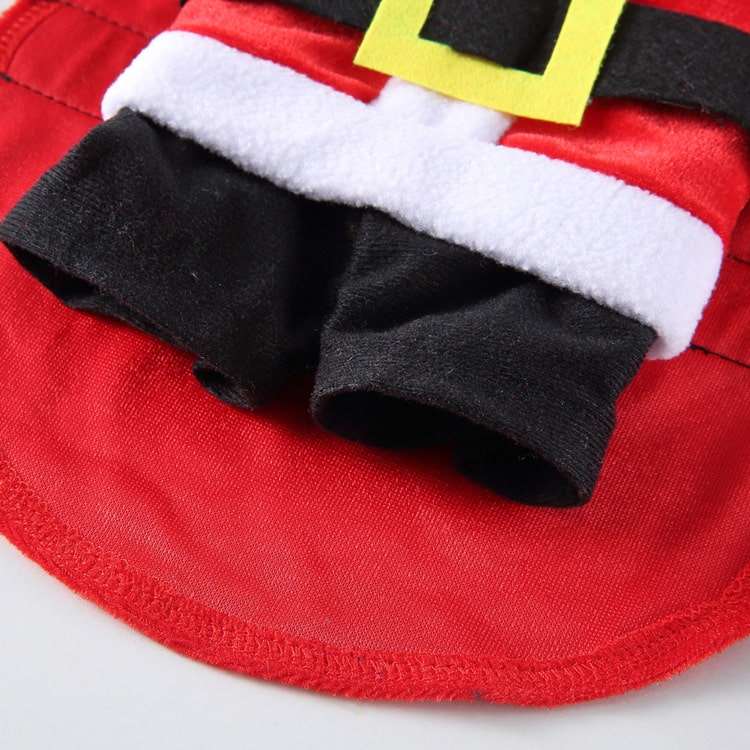 Santa Claus Costume for Dogs and Cats Pet Holiday Outfit