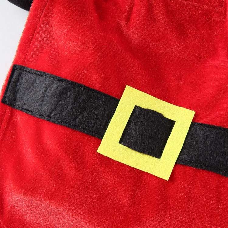 Santa Claus Costume for Dogs and Cats Pet Holiday Outfit