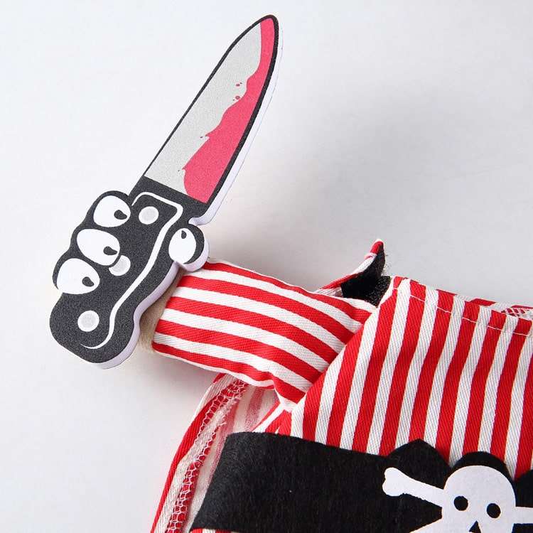 Pet Costume for Cats and Dogs Pirate Outfit