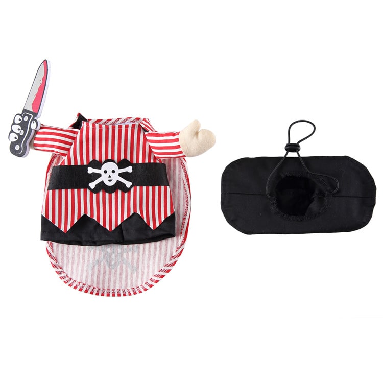 Pet Costume for Cats and Dogs Pirate Outfit