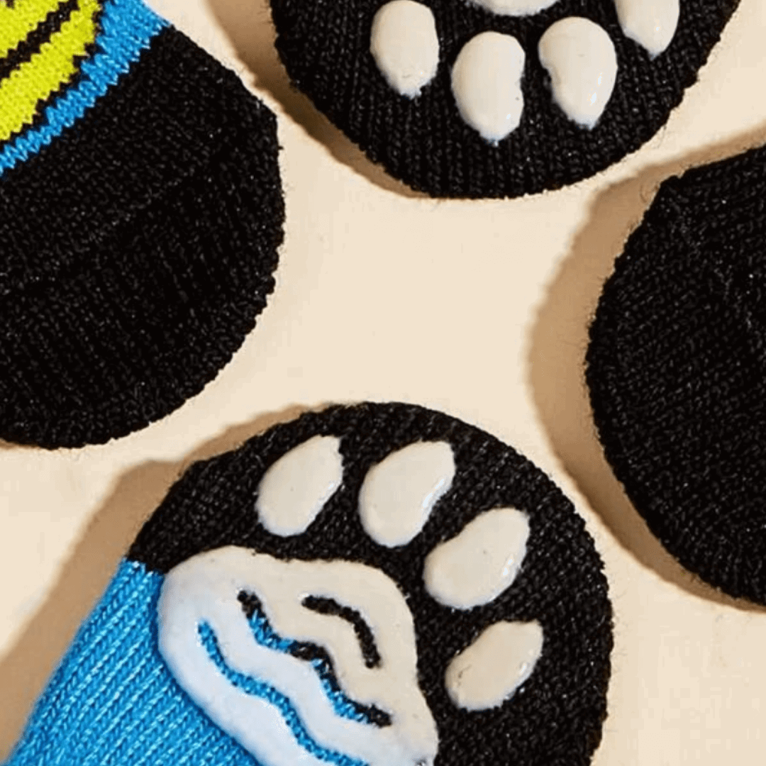 Dog Socks Duck Pattern Cozy Pet Footwear for Small Medium Large Dogs