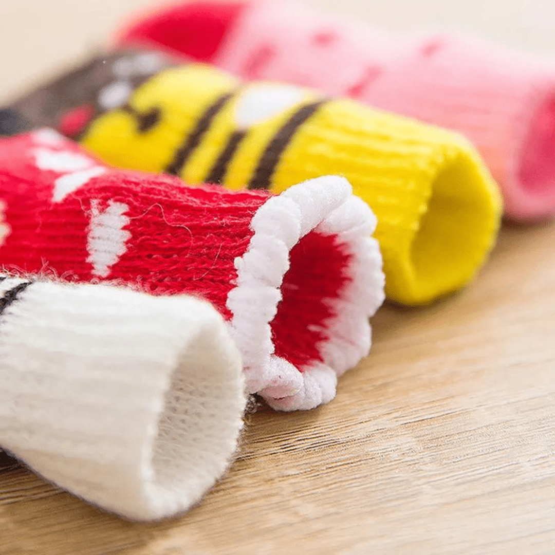Dog Socks Pink Heart Cute Non Slip Pet Socks