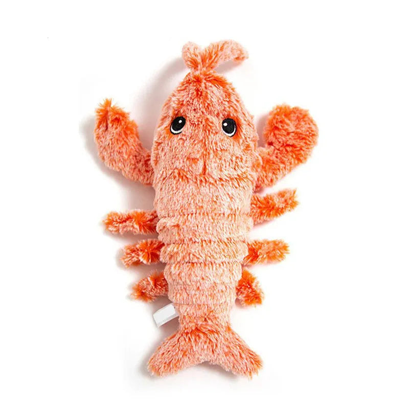 Interactive Pet Toy Crawfish Plush for Small Dogs Cats