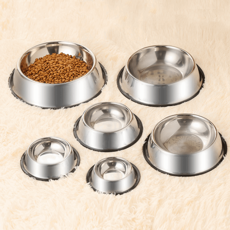 Stainless Steel Dog Bowl Durable Pet Food Water Dish