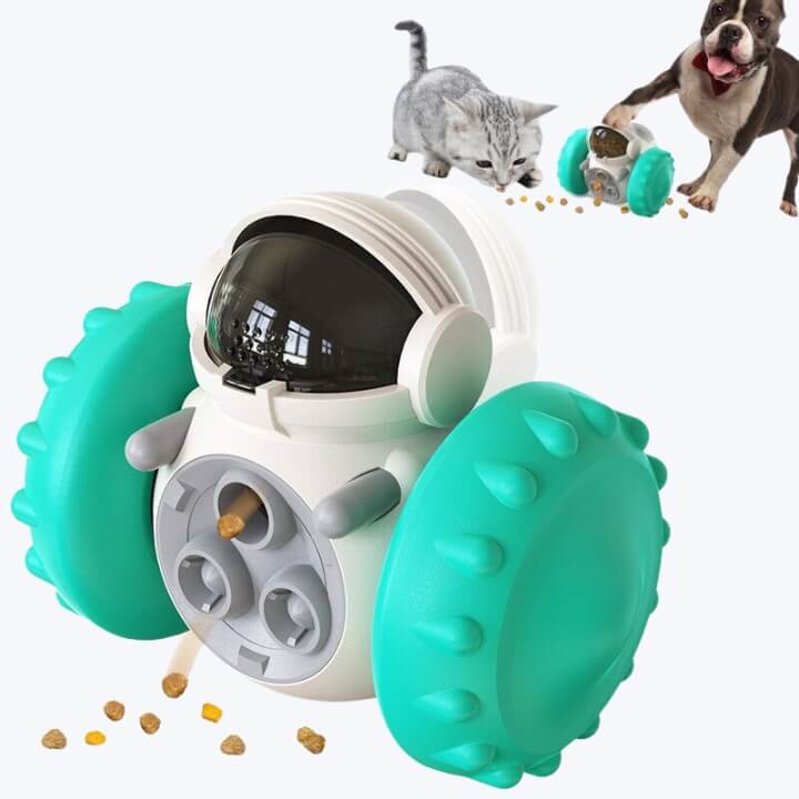 Astronaut Dog Treat Dispenser Toy Interactive Pet Feeder