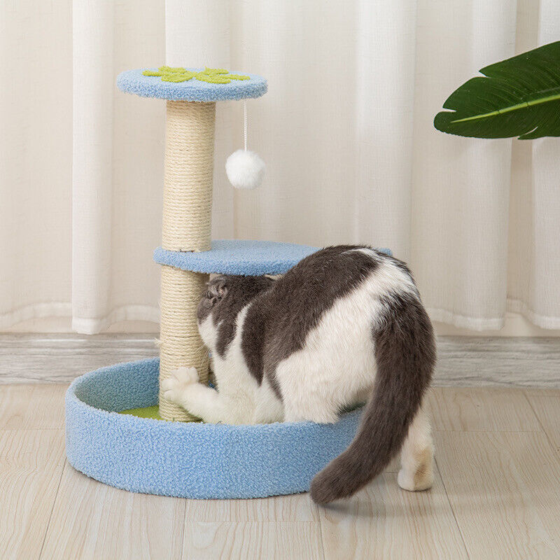 KiTree Cat Tree Small Cat Tower Natural Wooden Cat Scratcher Furniture