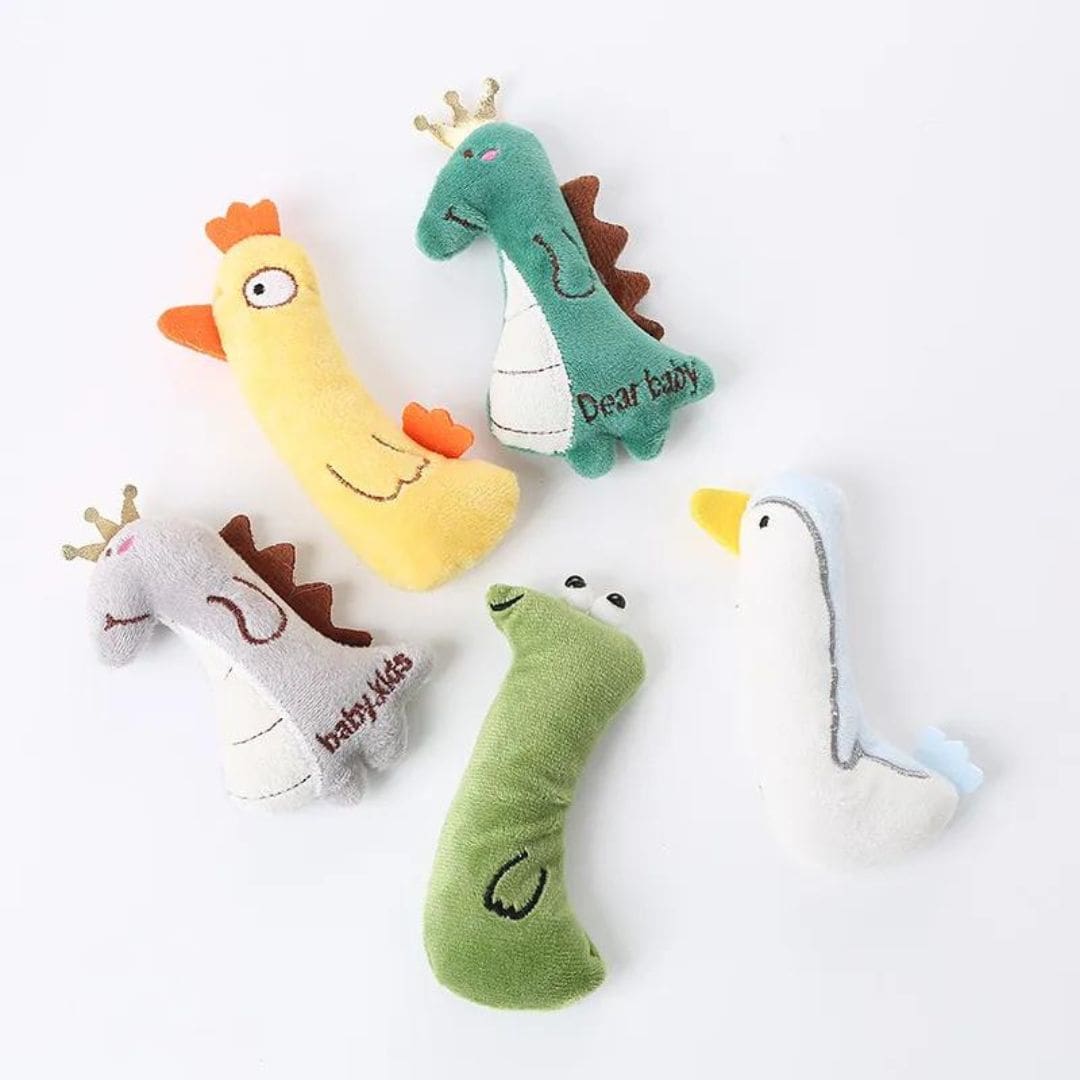 Mini Plush Cat Toys Soft Small Stuffed Toys for Kittens and Cats