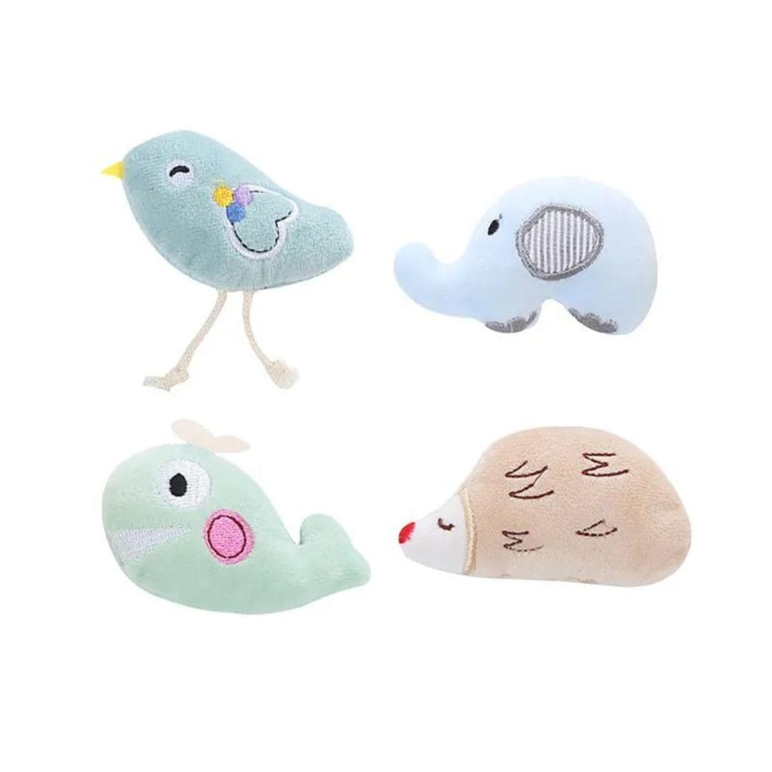 Mini Plush Cat Toys Soft Small Stuffed Toys for Kittens and Cats