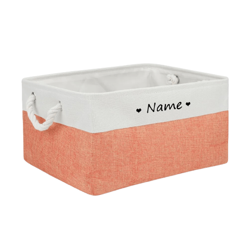 Custom Pet Storage Basket Personalized Animal Organizer Container