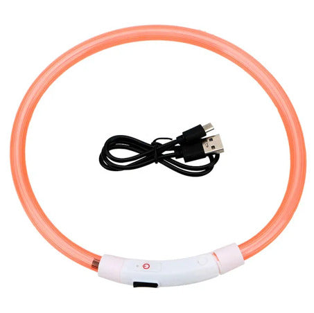 LED Dog Collar Bright Light Safety Night Running Adjustable Pet Collar