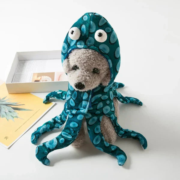 Octopus Costume for Cats and Dogs Pet Halloween Outfit
