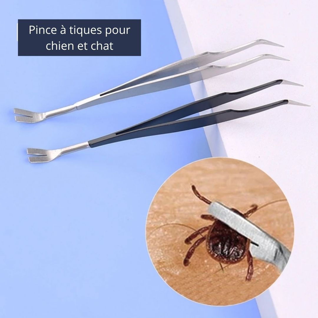 2-in-1 Tick Remover Tool for Dogs and Cats Pet Flea Tick Removal Grooming Tool