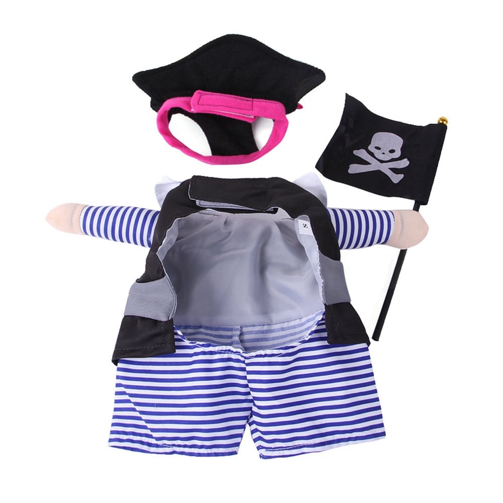 Pirate Costume for Cats and Dogs Pet Halloween Outfit Set 2