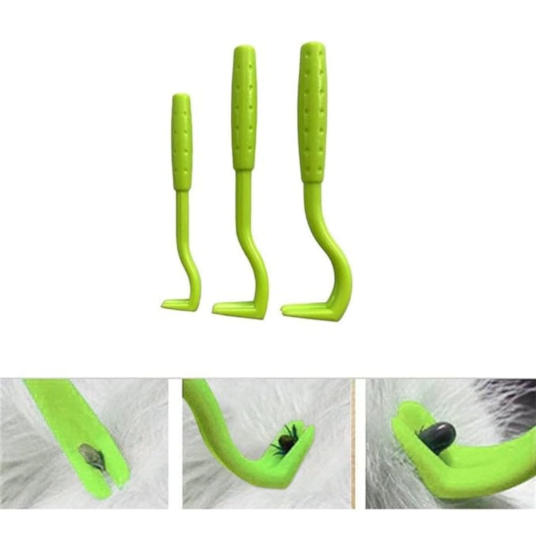 Plastic Tick Remover Tool for Dogs and Cats Pet Flea Tick Removal Kit
