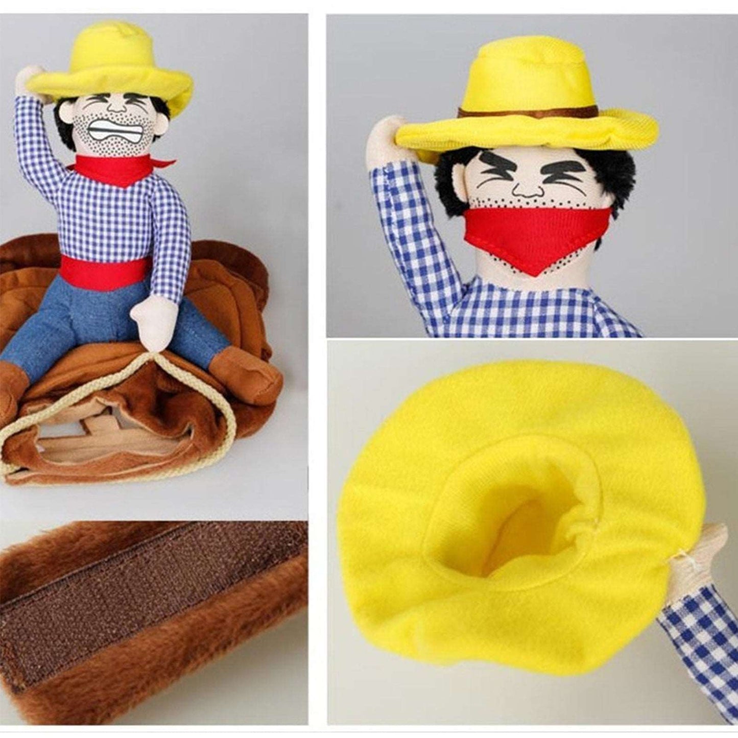 Rodeo Costume for Dogs and Cats Pet Halloween Outfit