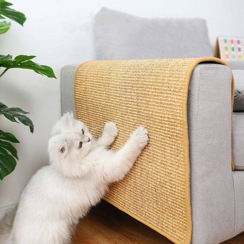 Cat Scratching Mat with Catnip and Sisal for Cats and Kittens