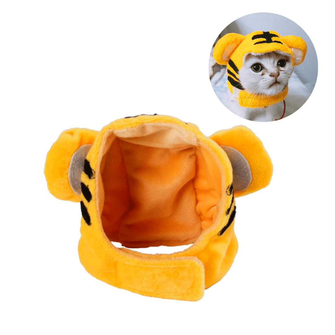 Cat Head Costume Hat Pet Halloween Accessory