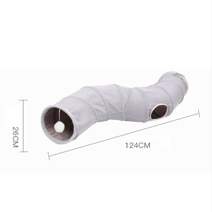 Large Cat Tunnel Toy for Interactive Play and Exercise