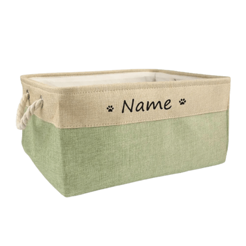 Custom Pet Storage Basket Personalized Animal Organizer Container