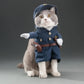 Cat Police Officer Costume Pet Halloween Outfit
