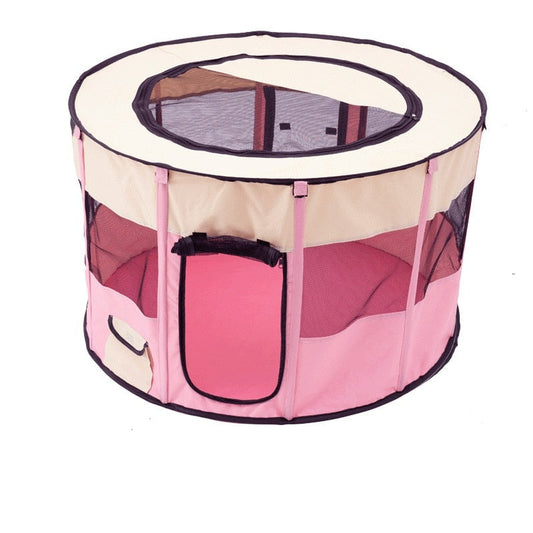 Portable Foldable Round Breathable Dog Playpen