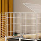 White Dog Playpen with Dual Door Openings