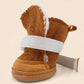 Suede Snow Boots for Small Dogs Waterproof Winter Dog Shoes