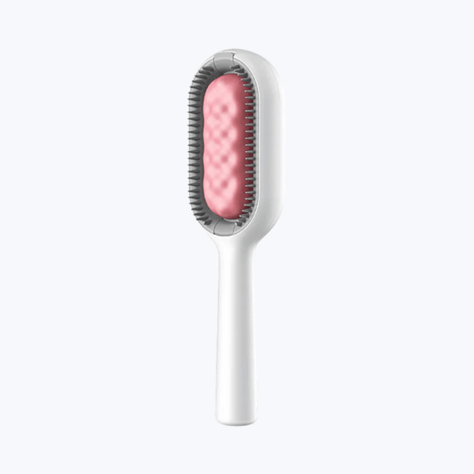 Double Sided Cat Grooming Brush Self Cleaning Deshedding Tool