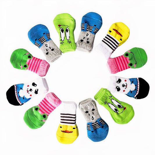 Non Slip Animal Pattern Dog Booties