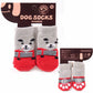 Multicolor Warm Cotton Dog Slippers Cozy Pet Socks for Indoor Use