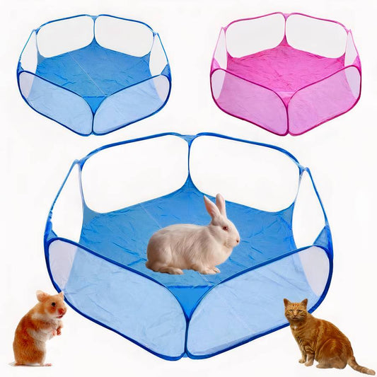 Folding Dog Gate Pet Playpen Portable Fence Pet Barrier