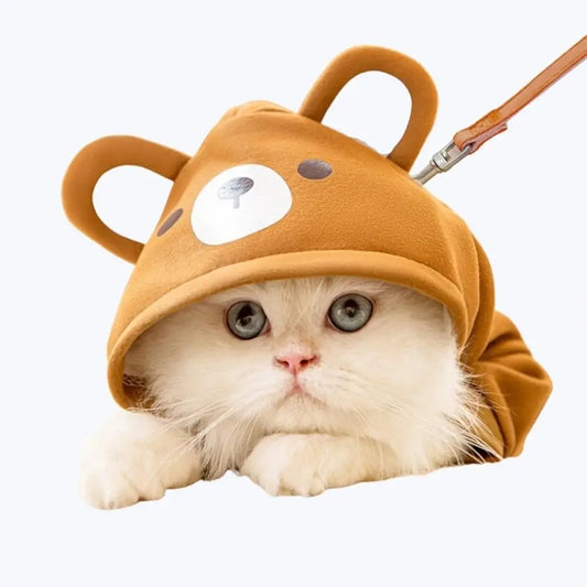 Cute Cat Hoodie Costume for Kids and Adults Animal Onesie Pajamas