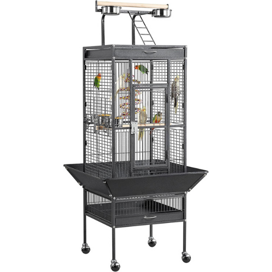Bird Cage Aviary 18in x 14in x 39in Large Bird Cage with Spacious Flight Area