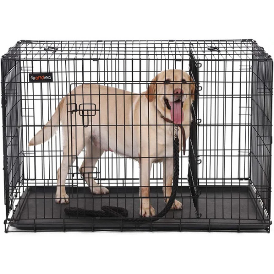 XXL Dog Crate Heavy Duty Large Metal Wire Kennel</assistant