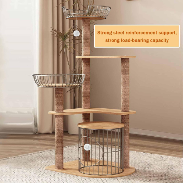 Cat Tree Tower with Sisal Scratching Post Condo for Cats