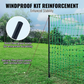 Electric Fence Netting Kit 4 x 168 ft - PE Mesh Fence with Double Point Posts and Stakes - Portable Utility Poultry Chicken Fence