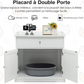 Cat Litter Box Cabinet Hidden Litter Furniture with Drawer and 2 Doors
